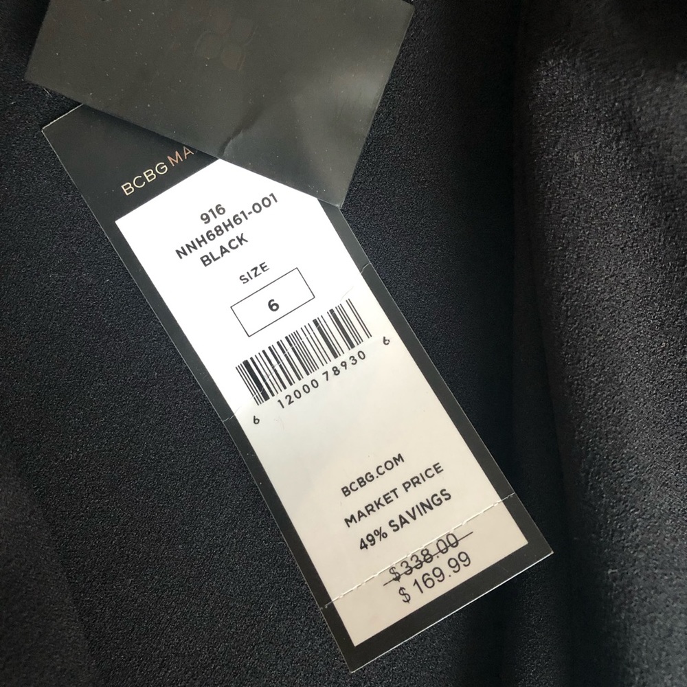 BCBGMAXAZRIA Salome Cutout Halter Gown Dress NWT - Picture 9 of 16